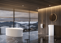 Crescent Mineral Stone Freestanding Basin