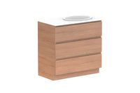Glacier All Drawer Slim Floor Mount Vanity