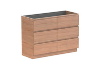 Glacier All Drawer Slim Floor Mount Vanity