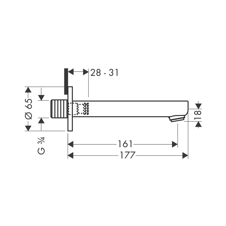 Metris S Bath Spout