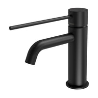 Vivid Slimline Basin Mixer Curved Outlet with Extended Lever