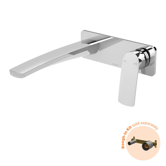Phoenix Mekko Switch Mix Wall Basin / Bath Mixer Set 200mm Fit-Off Kit