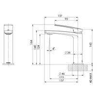 Mekko Basin Mixer – Lead Free