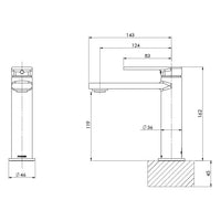 Teel Basin Mixer – Lead Free