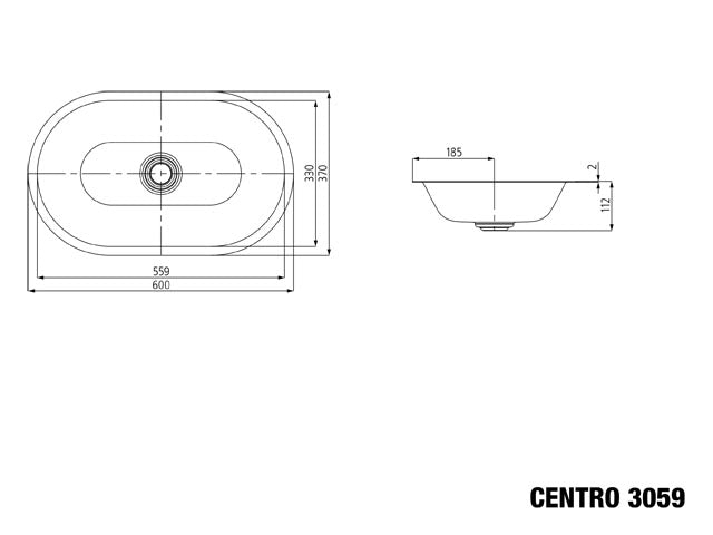 Centro Undercounter Basin