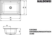 Cayono Undercounter Basin