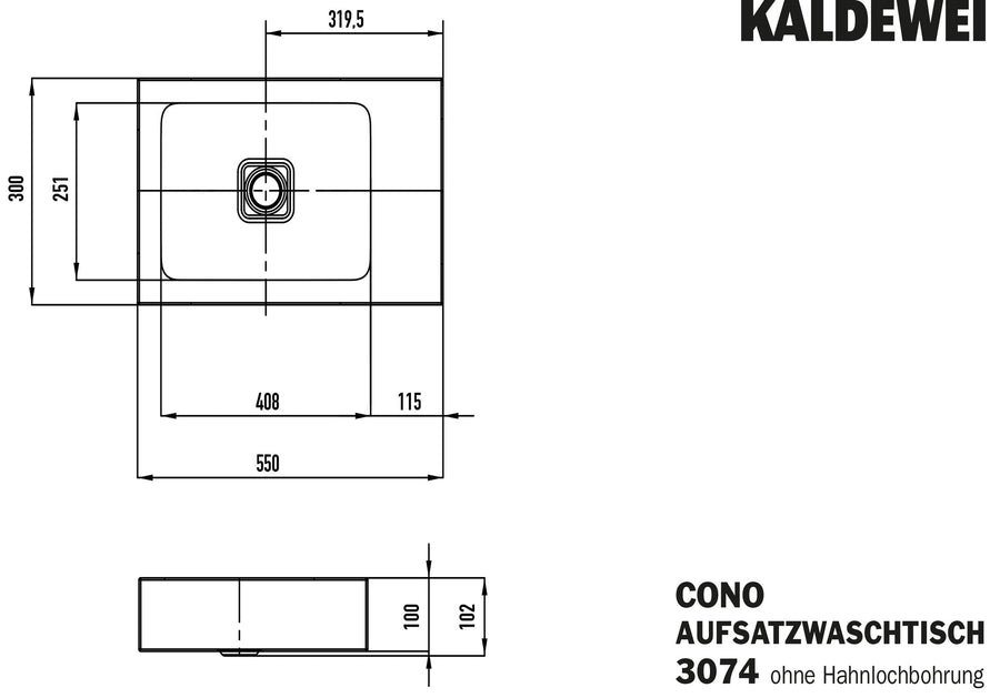 Cono Above Counter Basin