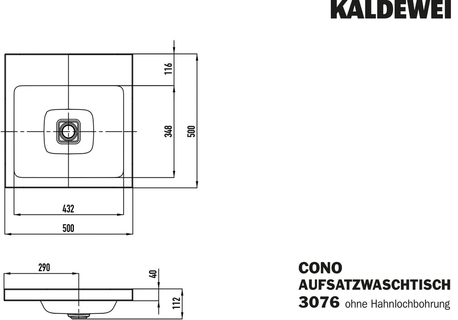 Cono Above Counter Basin