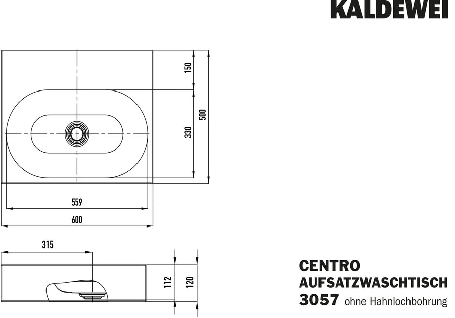 Centro Above Counter Basin