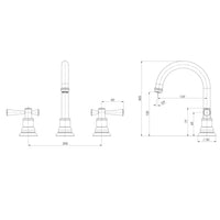Cromford Bench Tap Set - Lead Free