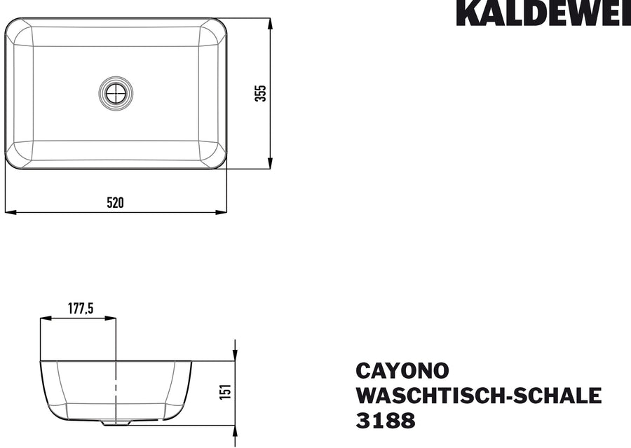 Cayono Above Counter Basin