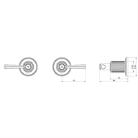 Wiltern Wall Top Assembly Extended Spindles 15mm