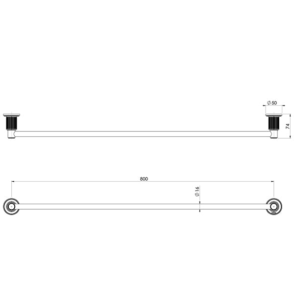 Wiltern Single Towel Rail