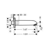 Focus Bath Spout