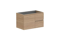 Glacier Door & Drawer Twin Wall Hung Vanity