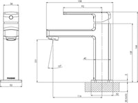 Teva Basin Mixer – 6 Star – Lead Free