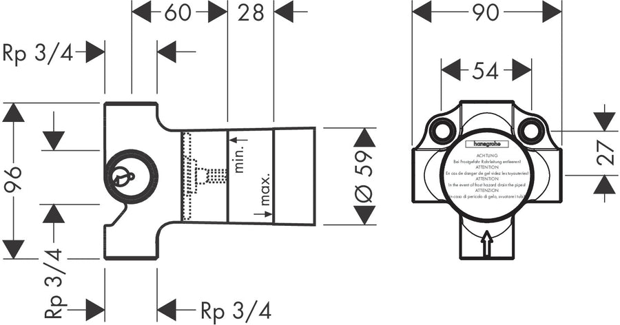 Quattro Four-way Diverter Valve Basic Set