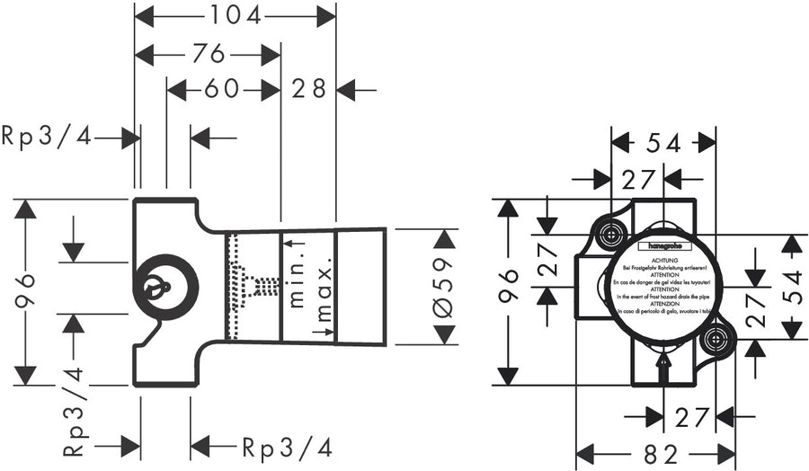 Trio Shut-off/Diverter Valve Basic Set