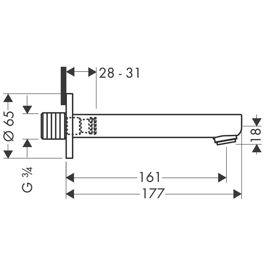Metris S Bath Spout