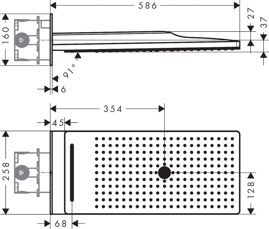Rainmaker Select 580 3 Jet Overhead Shower