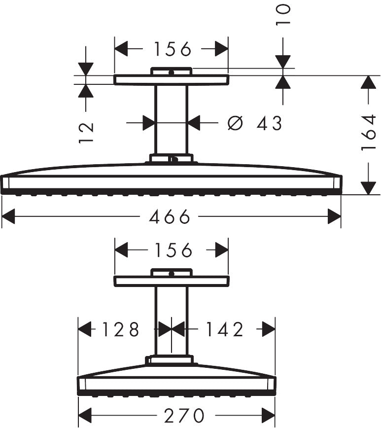 Rainmaker Select 460 EcoSmart+ Overhead Shower