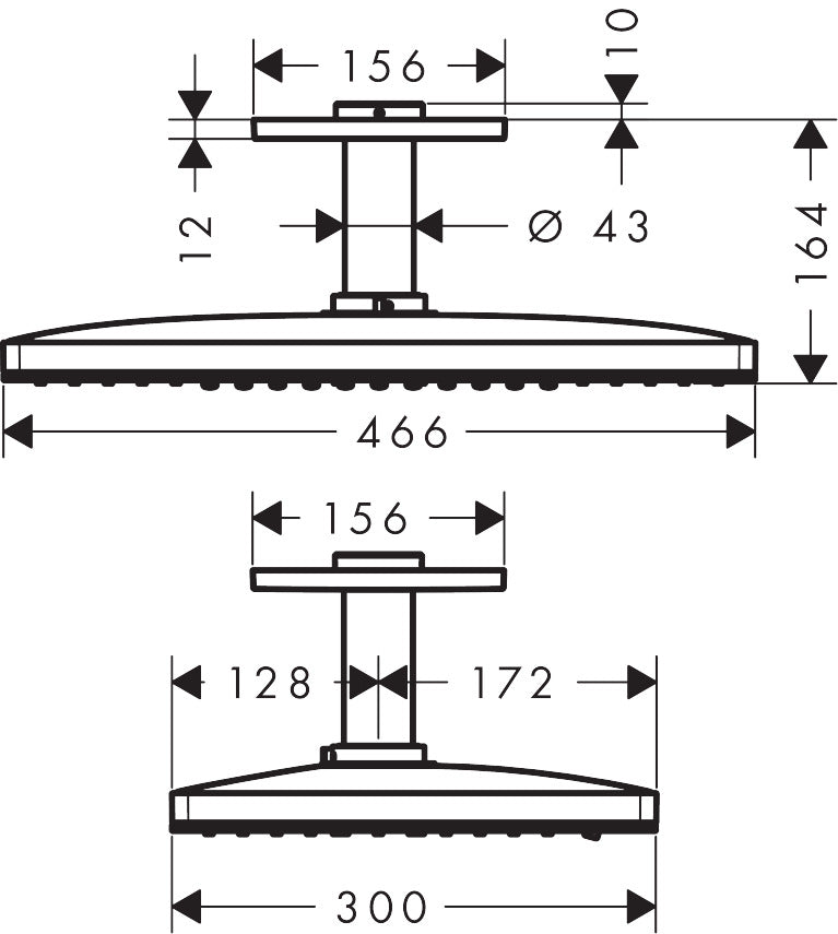 Rainmaker Select 460 EcoSmart+ Overhead Shower