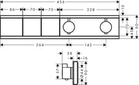 RainSelect Thermostat for Concealed Installation with 2 Functions