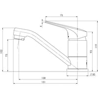 Ivy MKII 6 Star WELS Rating Swivel Basin Mixer – Lead Free