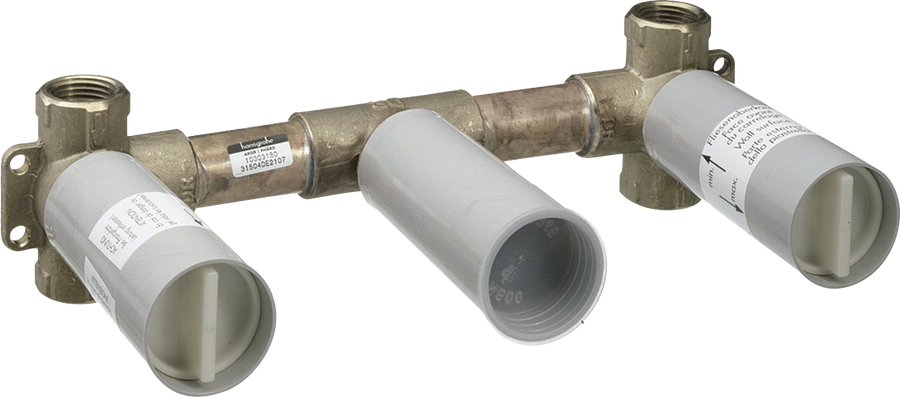3 Hole Wall-Mounted Basin Mixer Basic Set