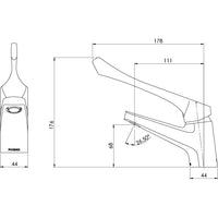Ivy MKII 6 Star WELS Extended Handle Fixed Basin Mixer – Lead Free