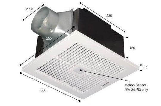 Motion Sensor Ceiling Mounted Ventilation Fan