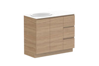 Glacier Door & Drawer Trio Floor Mount Vanity