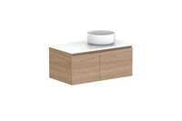 Glacier Door & Drawer Slim Wall Hung Vanity