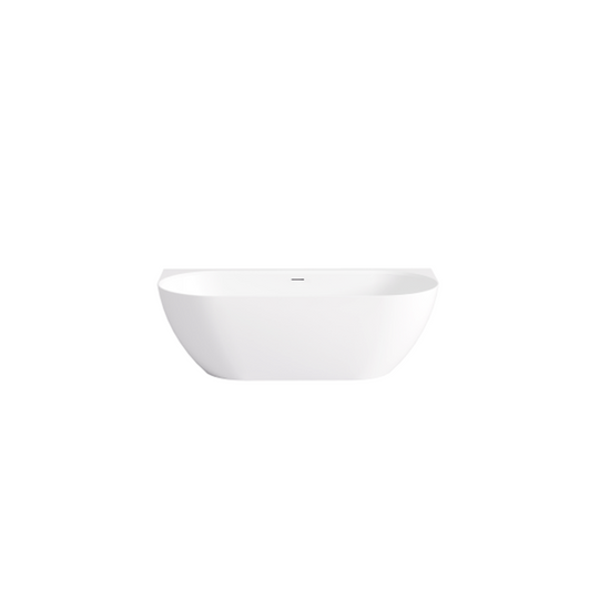 Ellips Acrylic Back To Wall Bathtub
