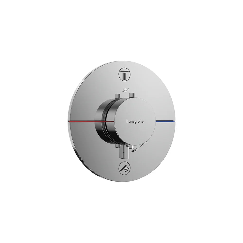 ShowerSelect Comfort S 2 Function Thermostat for Concealed Installation