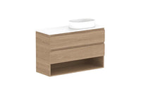 Glacier Ensuite Shelf Twin Vanity