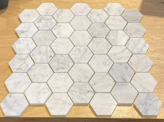 Bianco Carrara Honed Hexagon