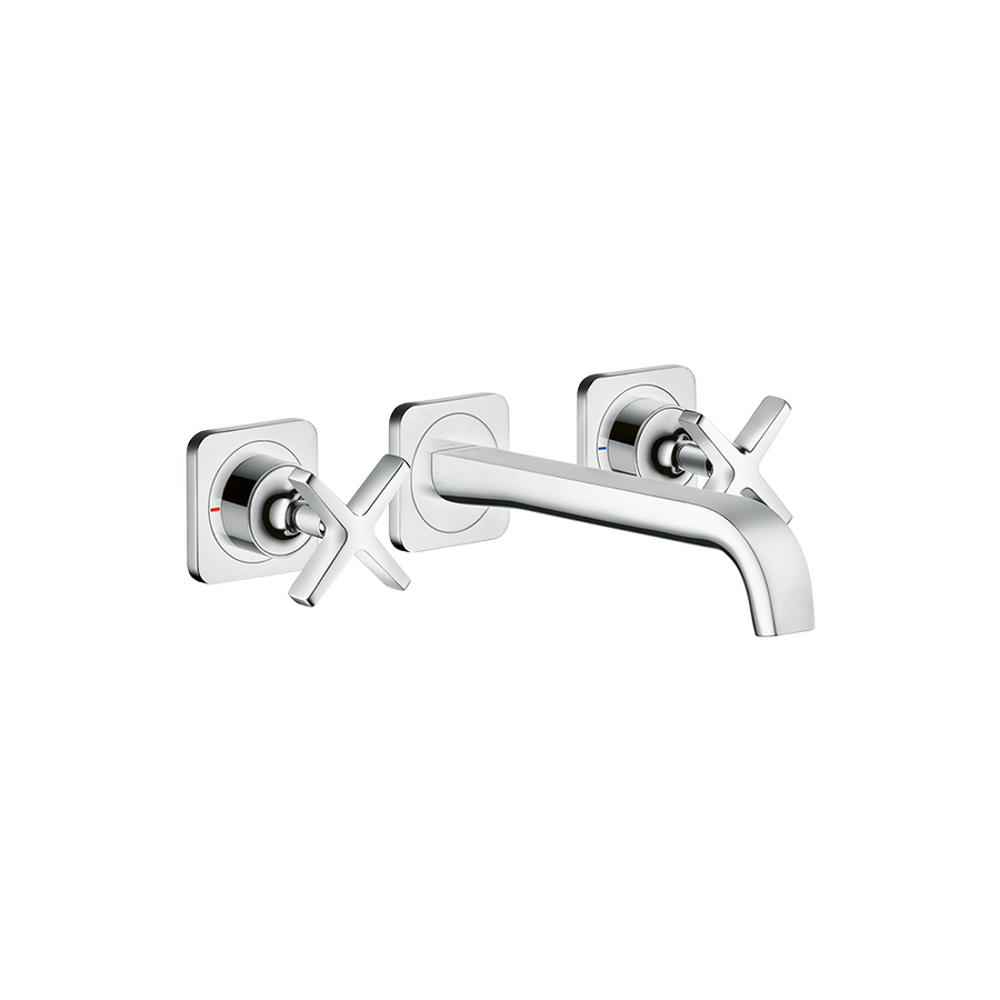 Citterio E 3-Hole Wall Basin Mixer
