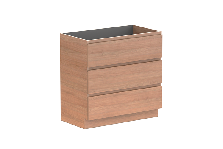 Glacier All Drawer Slim Floor Mount Vanity