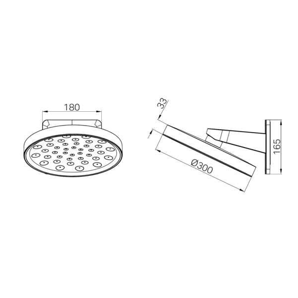 Serenity Wall Shower Head