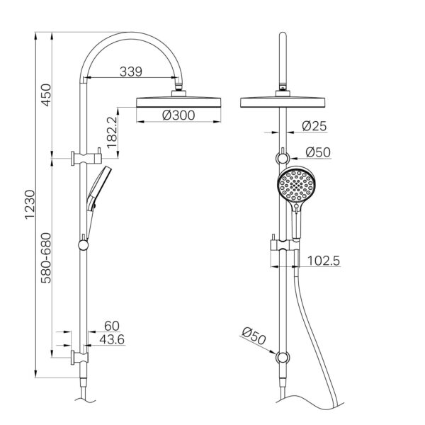 Serenity Twin Shower