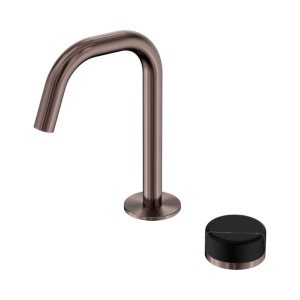 Serenity Progressive Basin Mixer Edge Spout With Marquina Black Handle