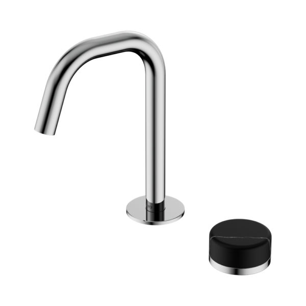 Serenity Progressive Basin Mixer Edge Spout With Marquina Black Handle
