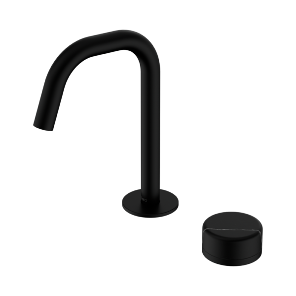 Serenity Progressive Basin Mixer Edge Spout With Marquina Black Handle