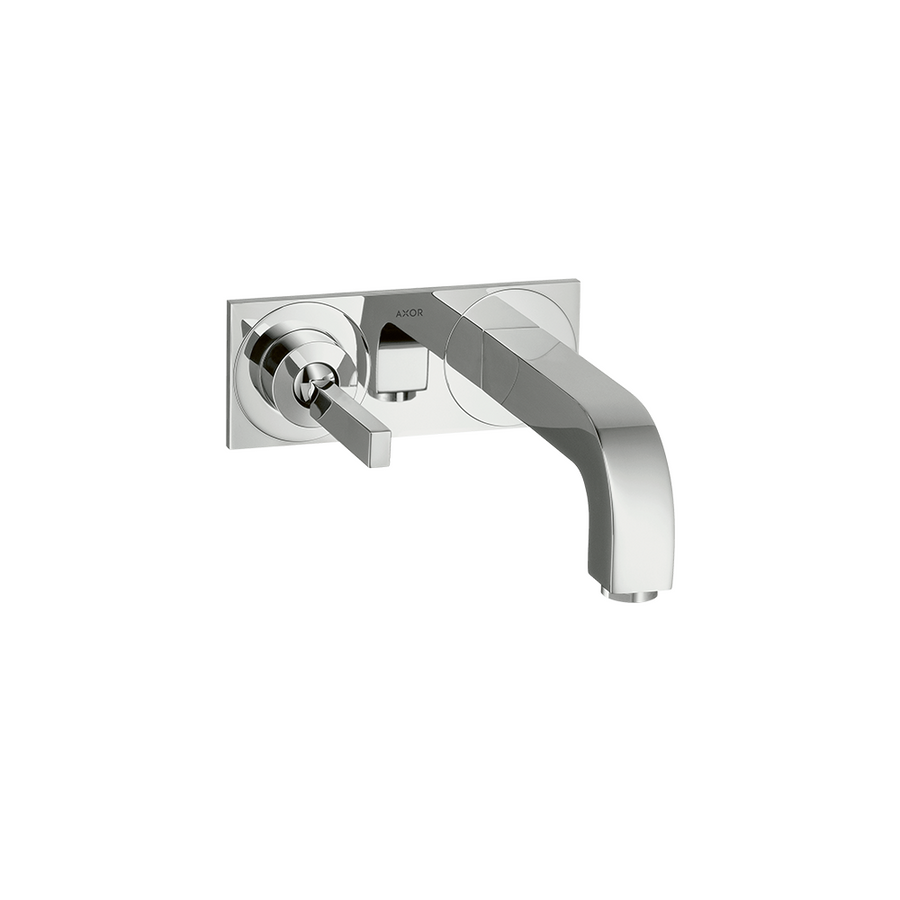 Citterio Pin Handle Wall Basin Mixer