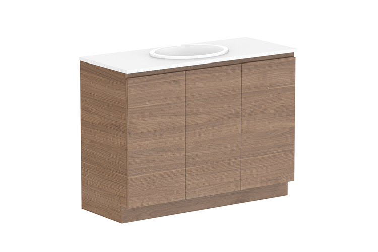 Glacier All Door Trio Floor Mount Vanity