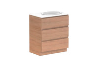 Glacier All Drawer Slim Floor Mount Vanity