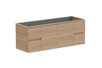 Glacier Door & Drawer Twin Wall Hung Vanity