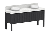 Harper Floor Mount Vanity with Legs
