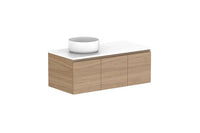 Glacier Door & Drawer Slim Wall Hung Vanity